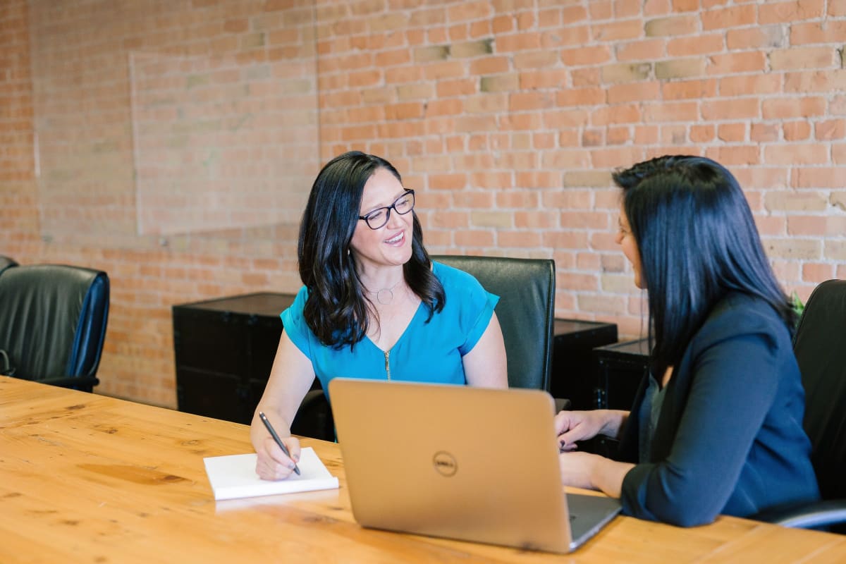 business owner working with her accountant